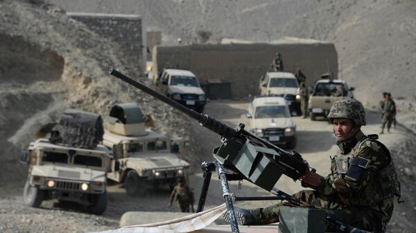 Афганские силы безопасности после операции против боевиков. Архивное фото