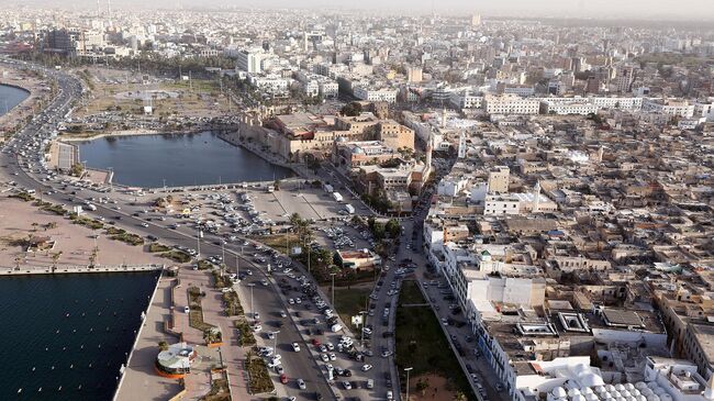 Вид на город Триполи, Ливия. 25 февраля 2016
