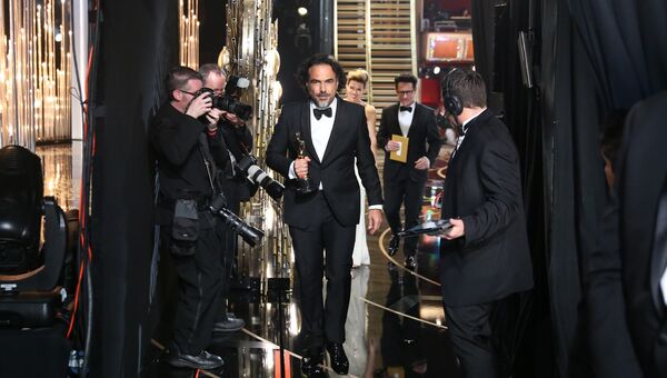 Режиссер Алехандро Гонсалес Иньярриту на 88-й церемонии вручения премии Оскар в Голливуде