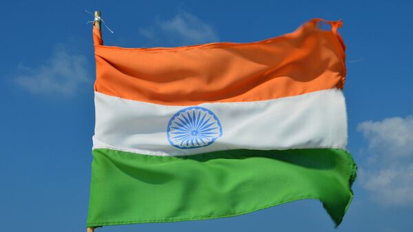 Национальный флаг Индии. Архивное фото