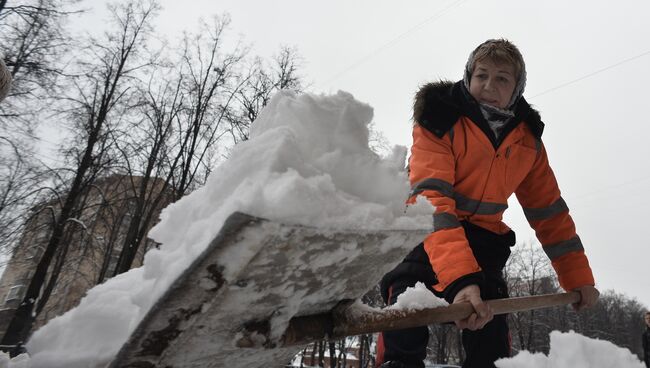 Уборка снега в Москве