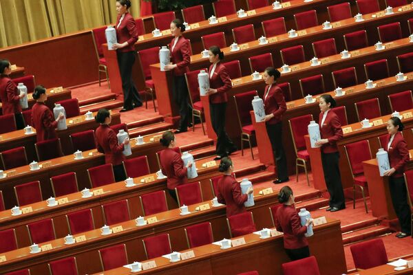 Открытие сессии Китайской народной политической консультативной конференции (НПКСК) в Большом зале народных собраний в Пекине. 3 марта 2016