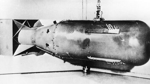Атомная бомба Малыш, сброшенная на Хиросиму
