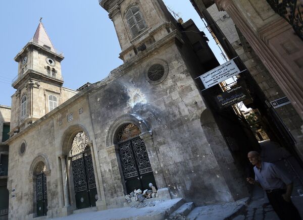 Маронитский собор Святого Илии-пророка в Алеппо. 2012 год