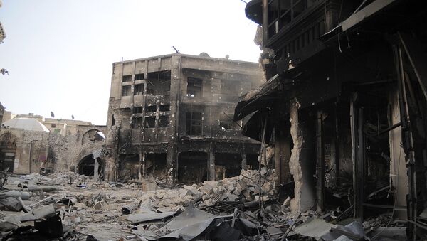 Разрушения в старом городе Алеппо. Архивное фото