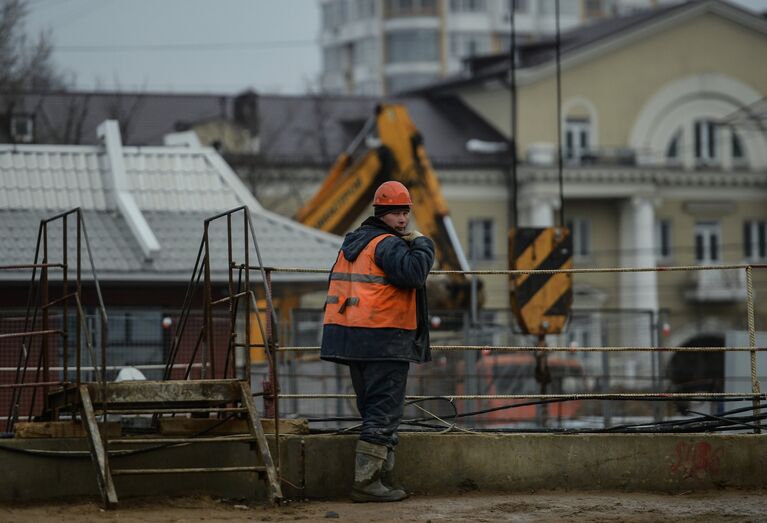 Строительство станции метро Хорошевская Третьего пересадочного контура