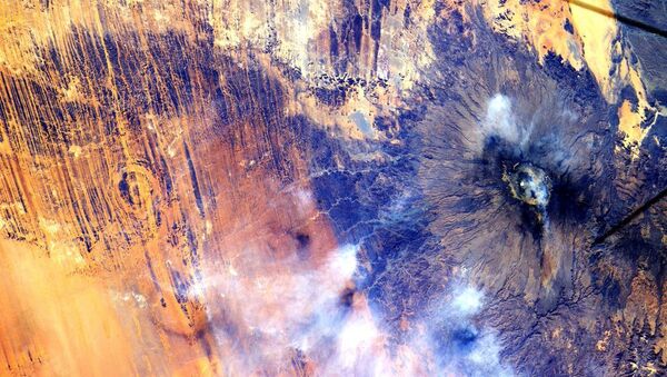Вид на Африку снятый с Международной космической станции