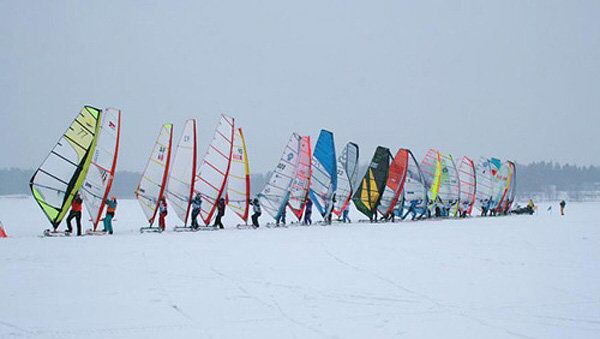 Чемпионат России по зимнему виндсерфингу в Солнечногорске