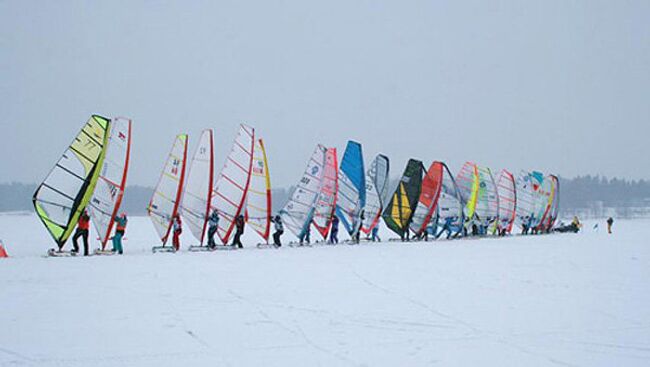 Чемпионат России по зимнему виндсерфингу в Солнечногорске