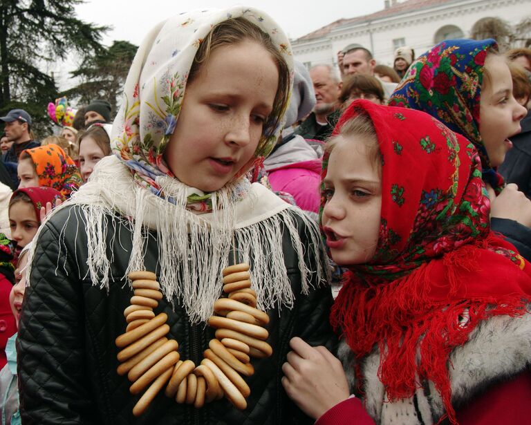 Празднование Масленицы в Крыму