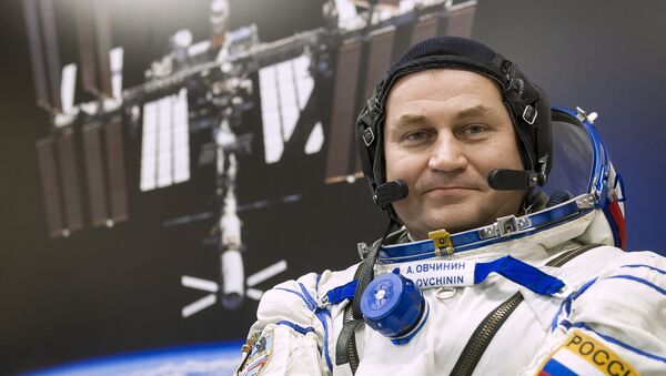 Член основного экипажа МКС-47/48 космонавт Роскосмоса Алексей Овчинин. Архивное фото
