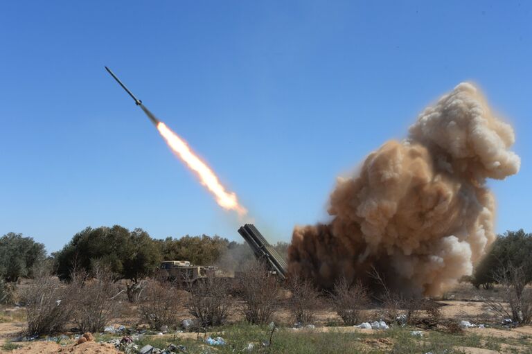 Боевые действия сирийской армии в окрестностях Пальмиры