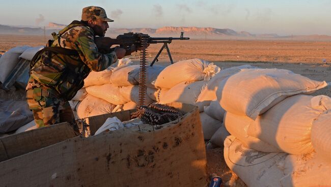 Боевые действия сирийской армии. Архивное фото