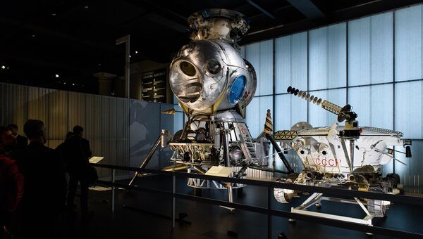 Экспозиция на выставке Космонавты: рождение космической эры в Лондоне. 17 сентября 2015