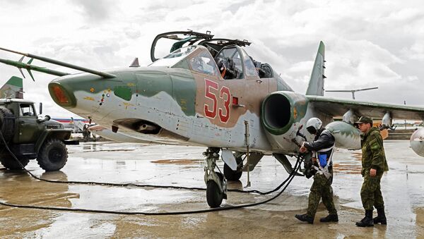Подготовка к вылету самолетов ВКС России на авиабазе Хмеймим в Сирии. Архивное фото
