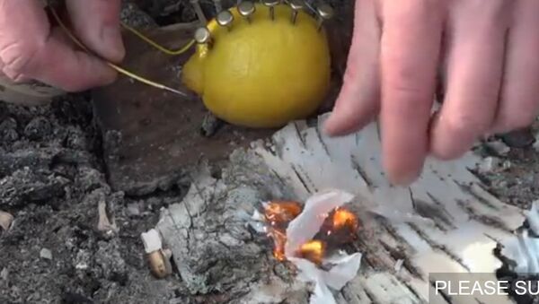 Как добыть огонь из лимона