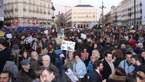 Митинги против соглашения ЕС и Турции по беженцам в городах Испании. Архивное фото