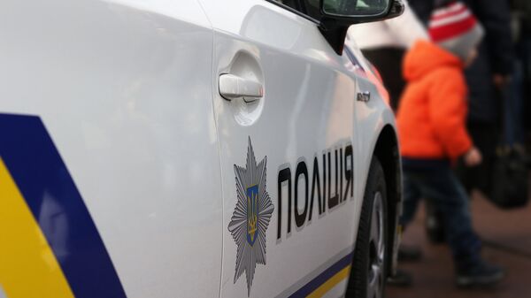 Автомобиль полиции в Украине 