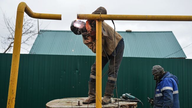 Сотрудники филиала компании Газпром газораспределение Тула восстанавливают работоспособность газопровода в поселке Плеханово Тульской области