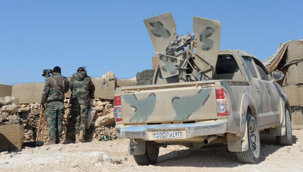 На позициях правительственной армии Сирии. Архивное фото