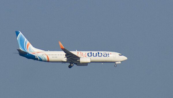 Пассажирский самолет авиакомпании Fly Dubai