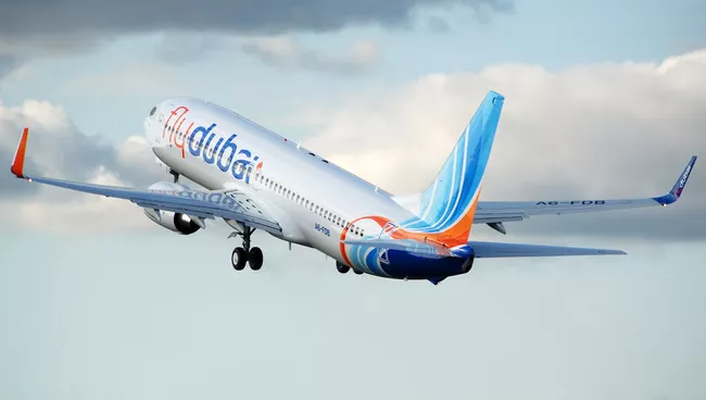 Boeing 737-800 авиакомпании Fly Dubai. Архивное фото