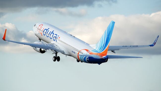 Boeing 737-800 авиакомпании Fly Dubai. Архивное фото