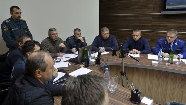 Заседание штаба по расследованию причин авиакатастрофы в аэропорту Ростова-на-Дону