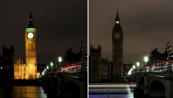 Экологическая акция Час Земли в Лондоне, Великобритания