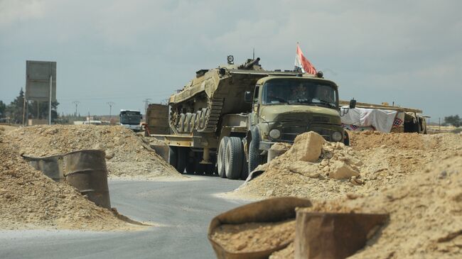 Военная техника Сирийской арабской армии. Архивное фото Военная техника Сирийской арабской армии. Архивное фото