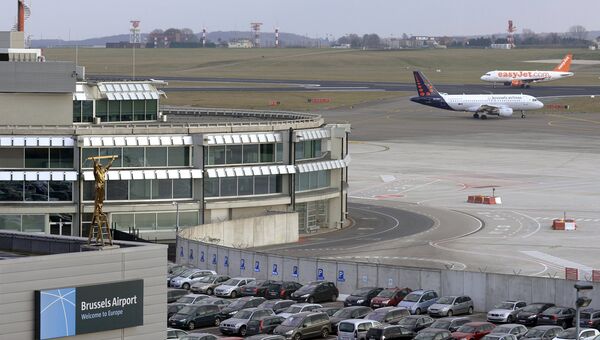 Общий вид на аэропорт Брюсселя. Архивное фото