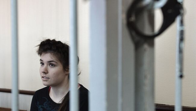 Студентка МГУ Варвара Караулова, обвиняемая в попытке участия в деятельности ИГ. Архивное фото