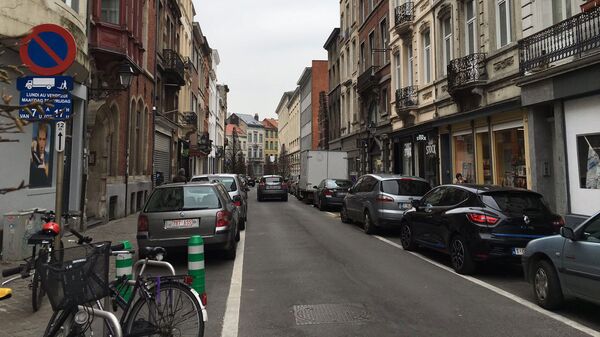 На улицах Брюсселя. Бельгия. Архивное фото