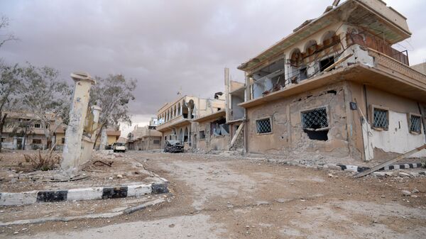 Разрушенные здания в Сирии. Архивное фото