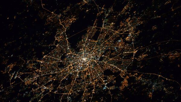 Вид на ночную Москву. Архивное фото