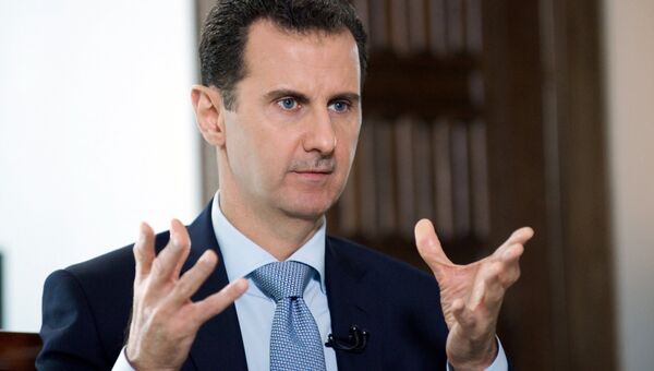 Интервью президента Сирии Б. Асада гендиректору МИА Россия сегодня Д. Киселеву. Архивное фото
