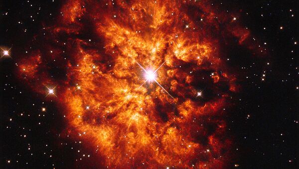 Туманность M1-67 около звезды Вольфа — Райе WR 124