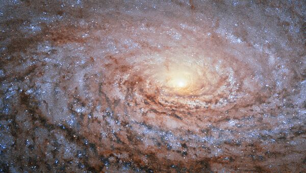 Галактика Messier 63 снятая телескопом Хаббл