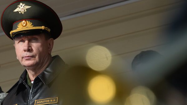 Главнокомандующий войсками национальной гвардии Российской Федерации Виктор Золотов. Архивное фото