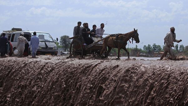Последствия проливных дождей в Пакистане