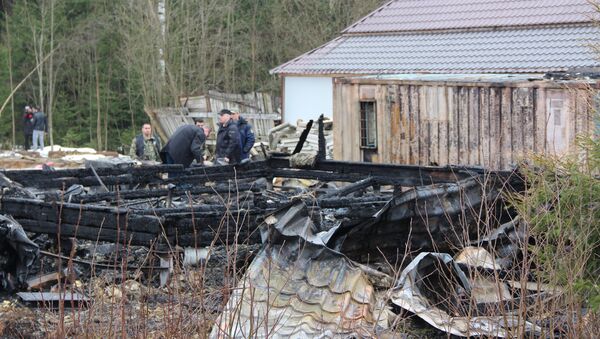 Последствия пожара в Агалатово, Ленинградская область