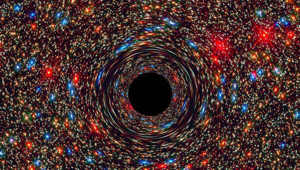 Сверхмассивная черная дыра, масса которой в 17 миллиардов раз превышает массу Солнца