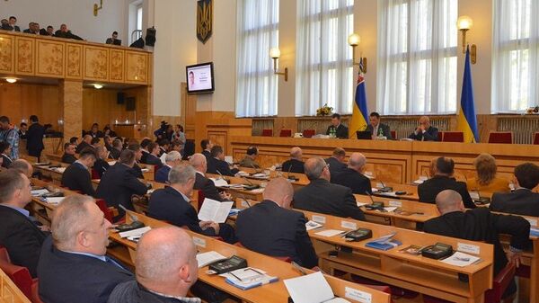 Заседание Областного совета Закарпатской области
