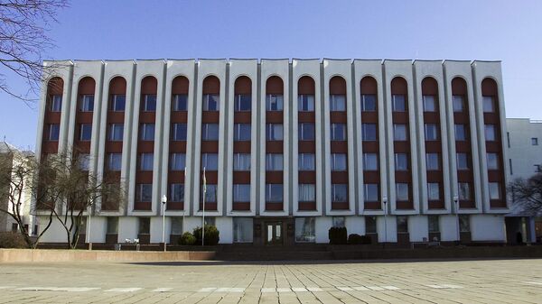 Здание Министерства иностранных дел Белоруссии. Архивное фото