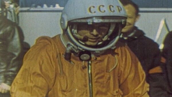 Юрий Гагарин – человек, первым побывавший в космосе. Кадры из архива