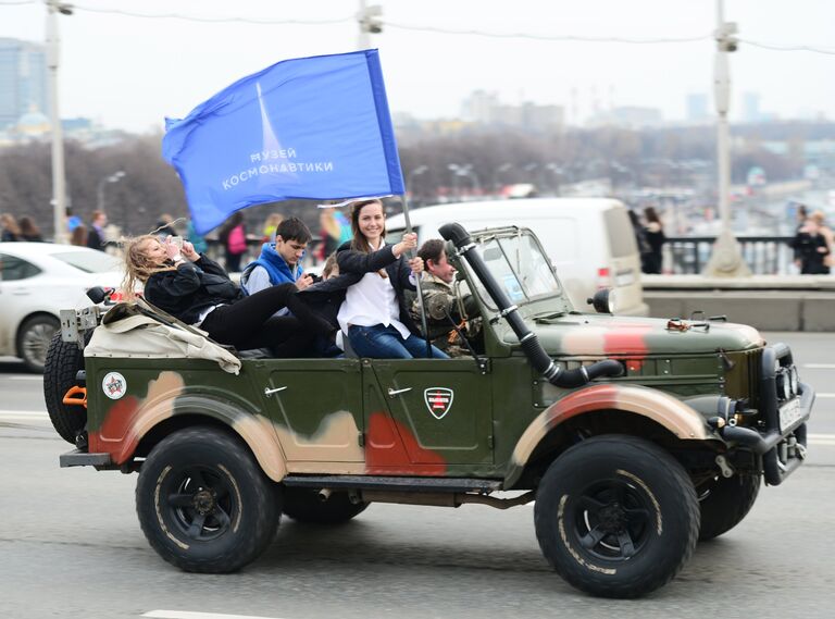 Автопробег 108 минут, посвященный 55-летию первого полета человека в космос