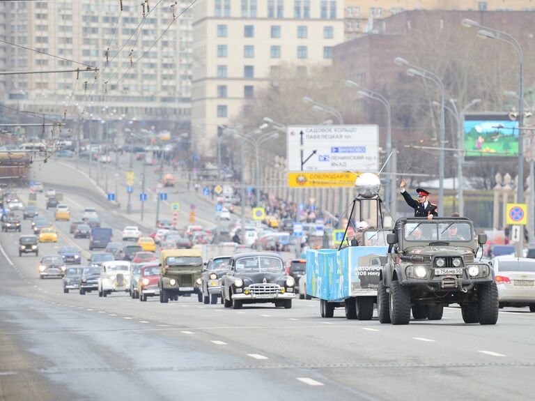 Автопробег 108 минут, посвященный 55-летию первого полета человека в космос