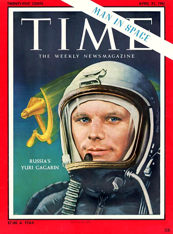 Обложка журнала Time Magazine с портретом Юрия Гагарина Обложка журнала Time Magazine с портретом Юрия Гагарина