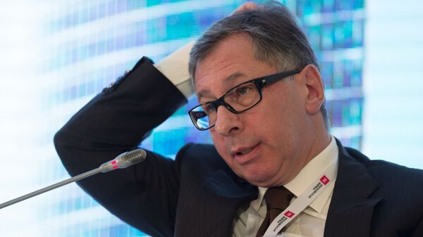 Председатель Совета директоров банковской группы Альфа-Банк Петр Авен на Биржевом форуме-2016