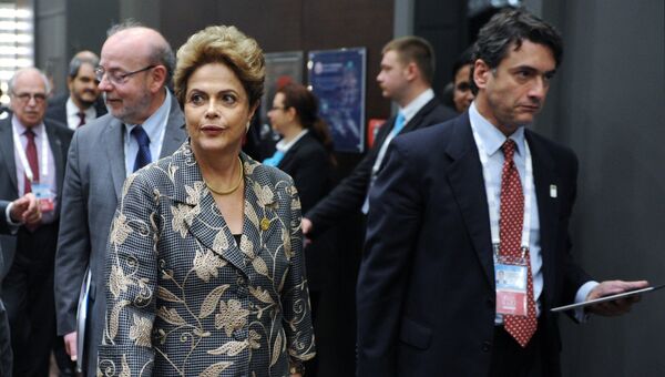 Президент Бразилии Дилма Роуссефф в кулуарах саммита Группы двадцати (G20) в Турции